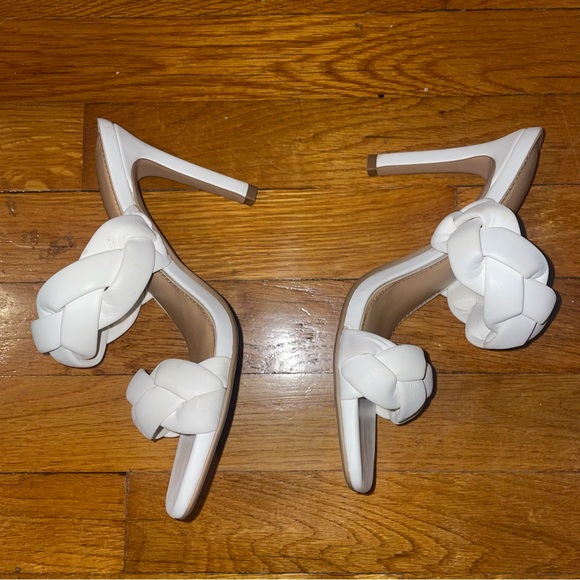 White Braid Heels from Express - Picture 3 of 7